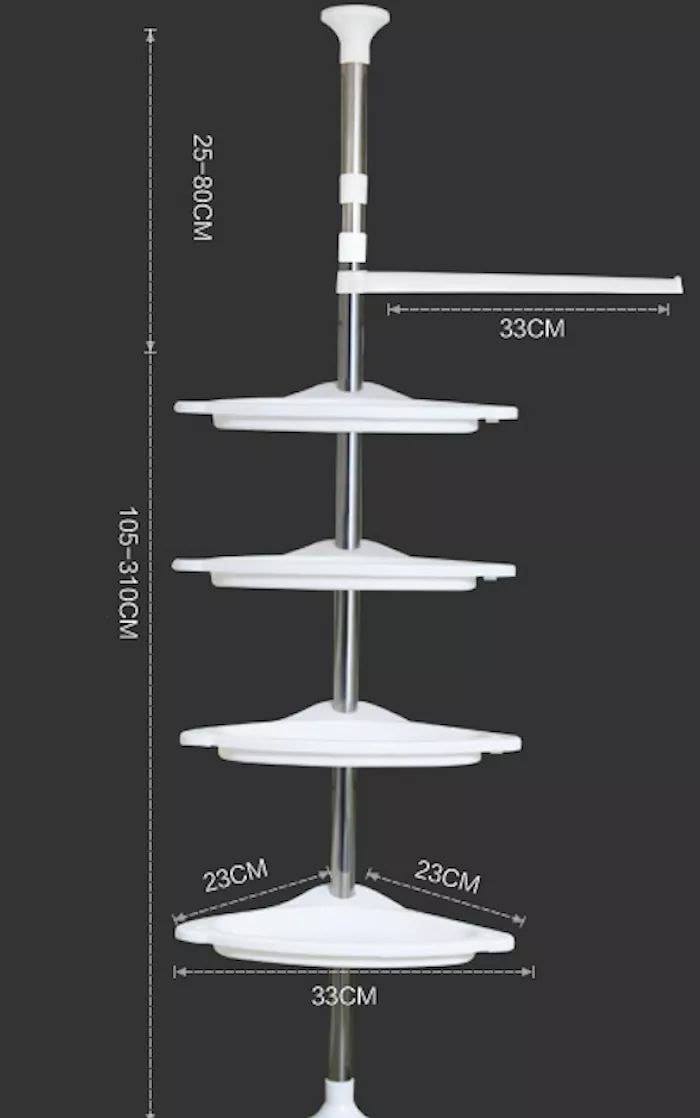 Esquinero organizador de baño