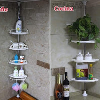 Esquinero organizador de baño